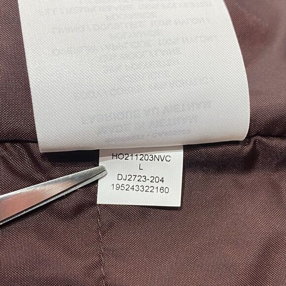 Nike Air Jordan Cozy Girl Jacket Coat Wool Blend Women’s Large Colorblock Boxy - Picture 11 of 11